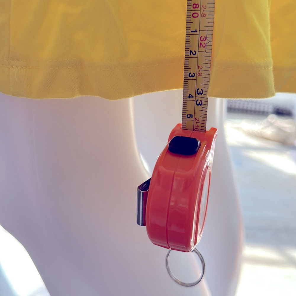 Boston Proper Lemon Yellow Sleeveless Crossover V-Neck Ruched Waisted Dress-XS - Picture 8 of 8